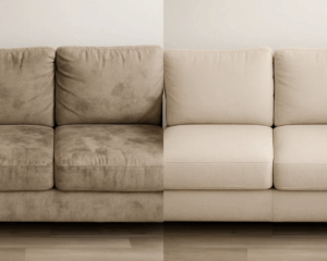 Clean Sofa in cozy living room