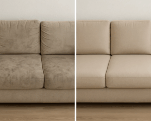 Clean Sofa in cozy living room