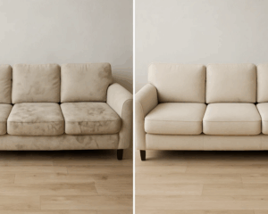 Clean Sofa in cozy living room