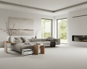 Modern home with clean carpet