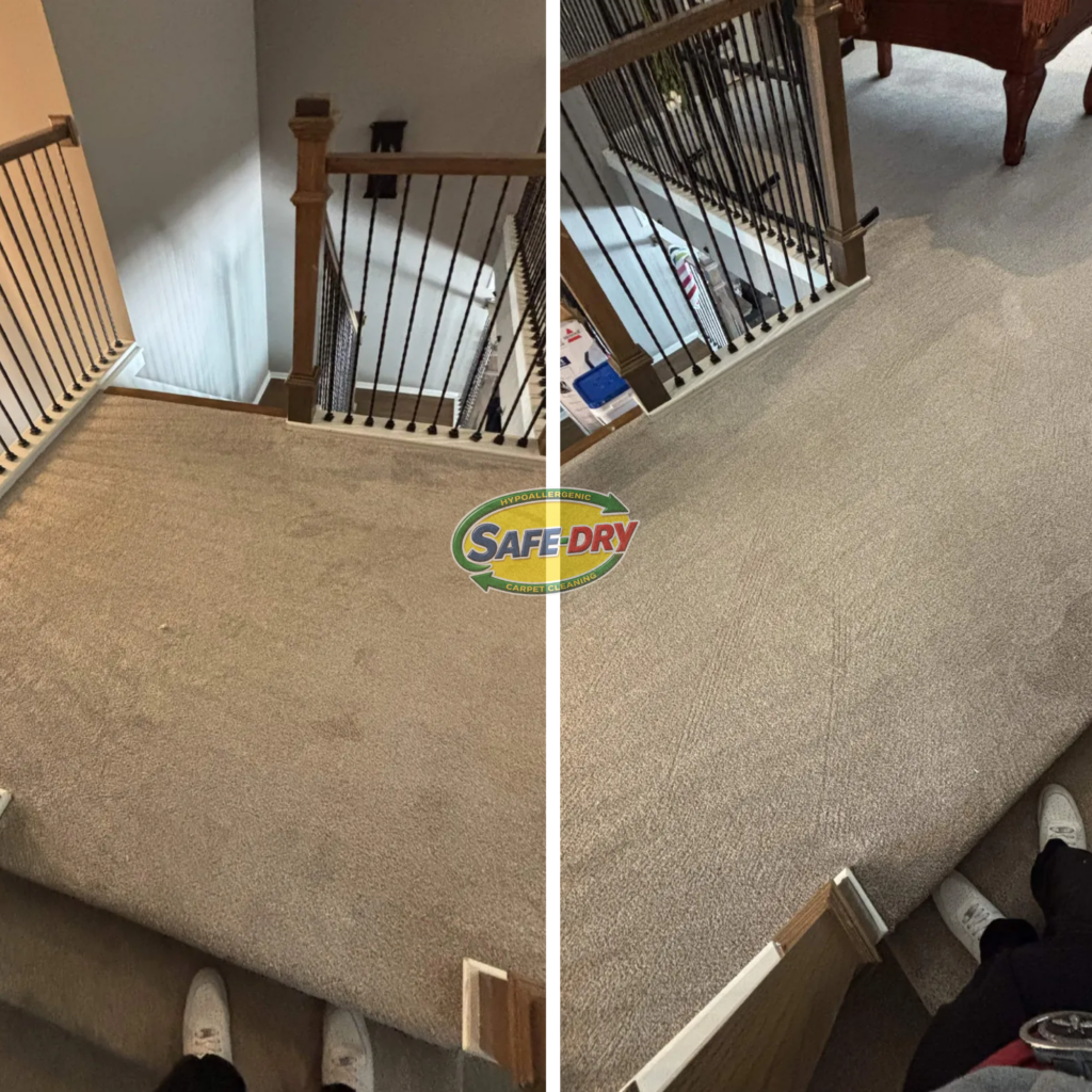 Before and After Carpet Cleaning